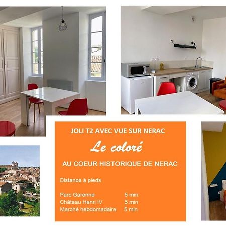 Le Colore- T2 Confortable Avec Vue Sur Nérac Екстериор снимка